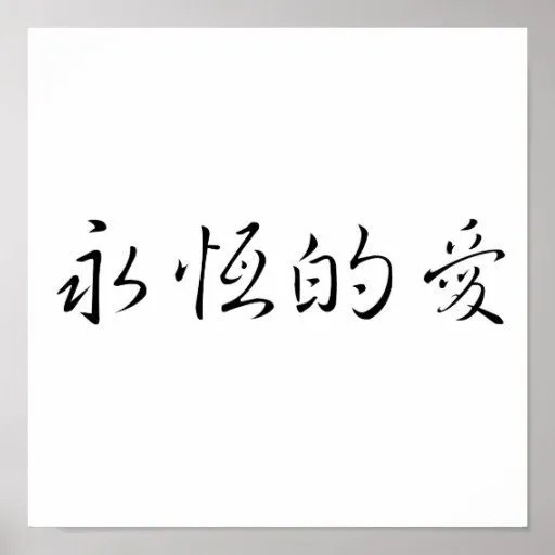 Símbolo chino para el amor eterno impresiones | Zazzle