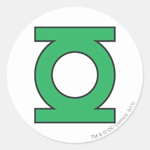 Símbolo de linterna verde pegatina redonda | Zazzle Símbolo de linterna verde pegatina redonda | Zazzle