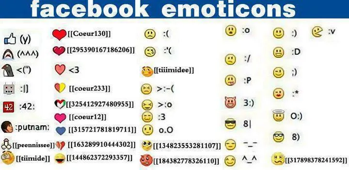 Símbolos para FaceBook - Imagui