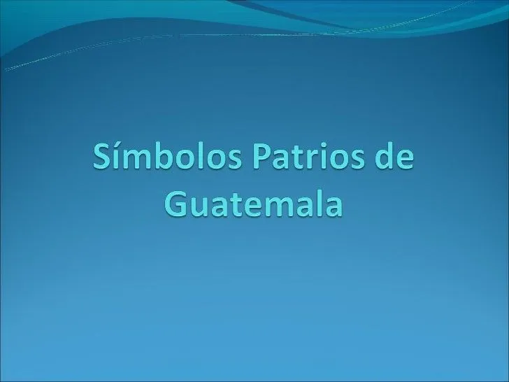 Símbolos patrios de guatemala