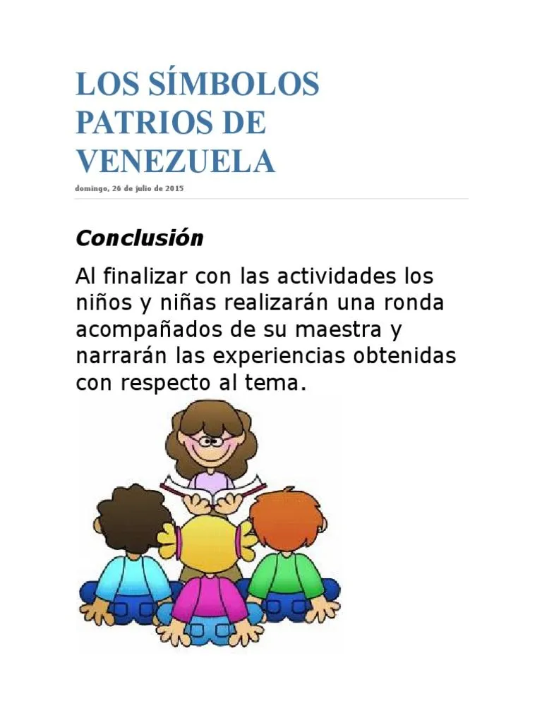 Os Símbolos Patrios de Venezuela | PDF
