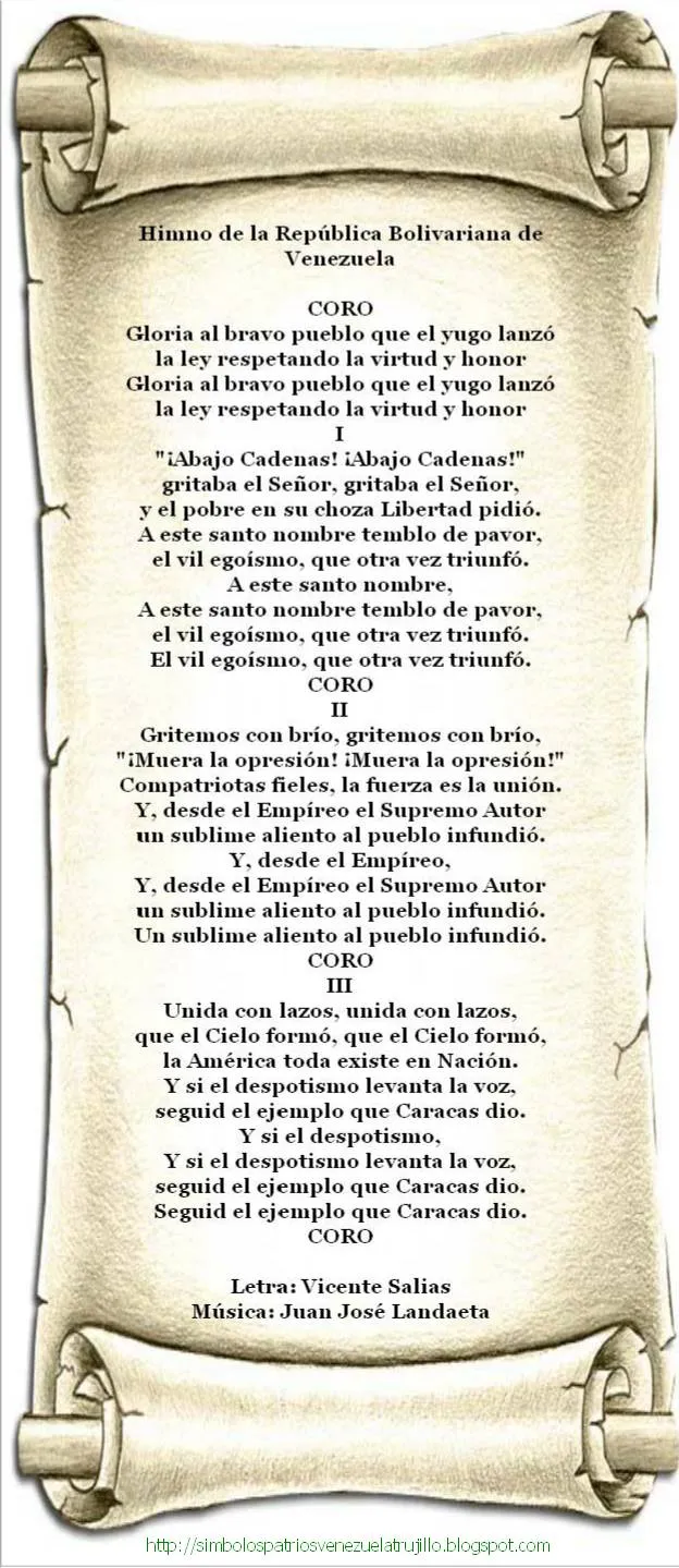 Simbolos Patrios Venezuela Trujillo: HISTORIA DE LOS SÍMBOLOS EDO TRUJILLO PATRIOS NACIONAL Y REGIONAL Simbolos Patrios Venezuela Trujillo: HISTORIA DE LOS SÍMBOLOS EDO TRUJILLO PATRIOS NACIONAL Y REGIONAL