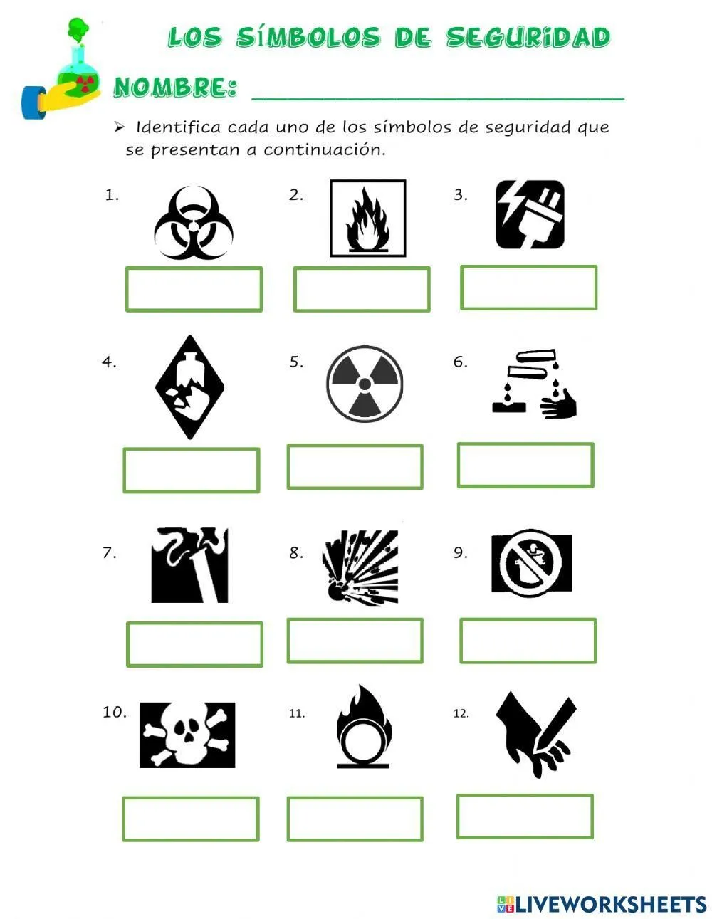 Los símbolos de seguridad worksheet | Live Worksheets Los símbolos de seguridad worksheet | Live Worksheets
