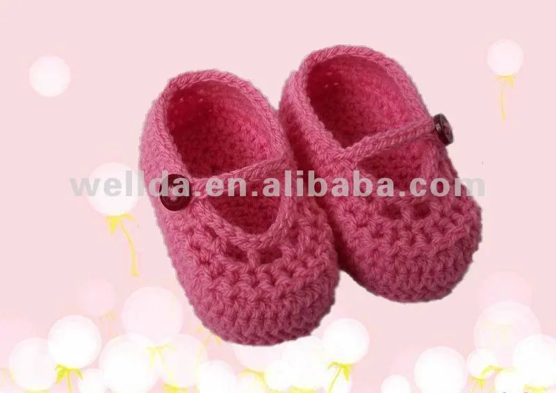 Simple y de moda de la niña zapatos del ganchillo-Calzado de bebé ... Simple y de moda de la niña zapatos del ganchillo-Calzado de bebé ...