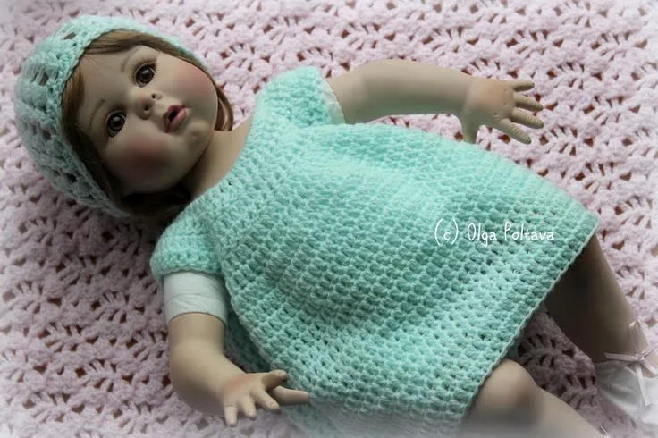 Simple Preemie Dress by Olga Poltava | Crocheting Pattern Simple Preemie Dress by Olga Poltava | Crocheting Pattern