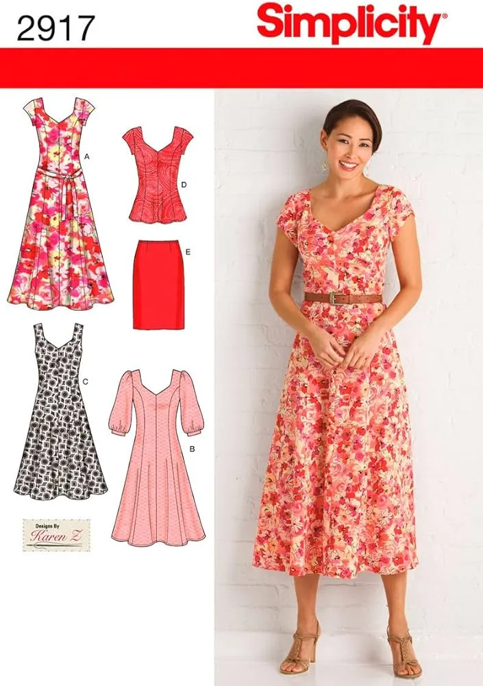 Simplicity Karen Z 2917 - Patrón de Costura para Vestido y túnica para Mujer, Tallas 20 W-28 W : Amazon.com.mx: Hogar y Cocina Simplicity Karen Z 2917 - Patrón de Costura para Vestido y túnica para Mujer, Tallas 20 W-28 W : Amazon.com.mx: Hogar y Cocina