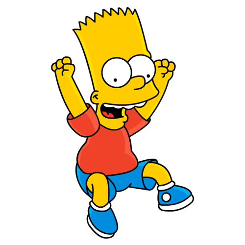 Bart Simpson con patineta - Imagui