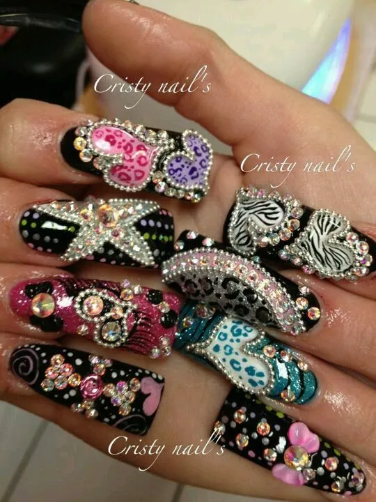 Sinaloa Nails on Pinterest | Nail Art Galleries, Long Nails and Nails