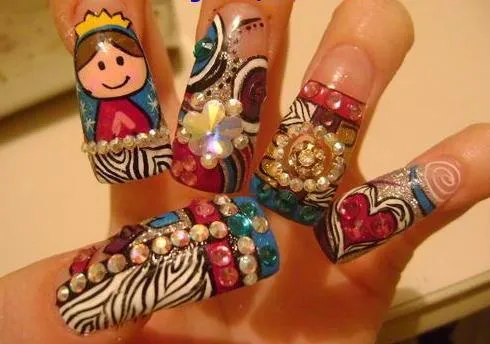 Uñas decoradas estilo sinaloa - Imagui