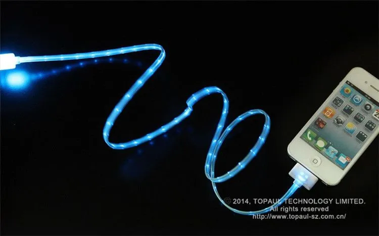 sincronización de datos y de carga de iluminación led usb cable de ...