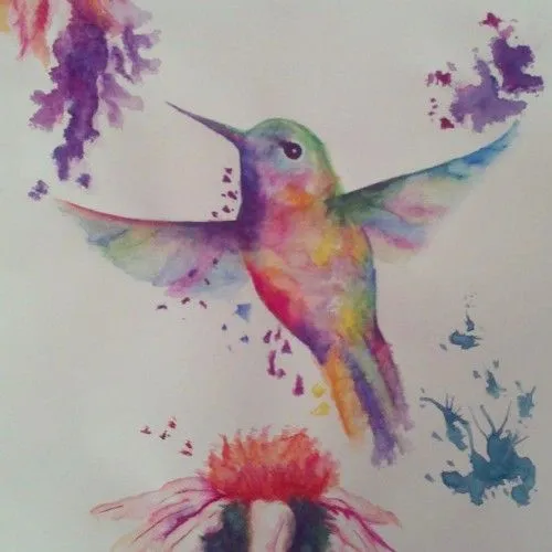Síndrome de Stendhal. — #draw #dibujo #hummingbird #colourful ...
