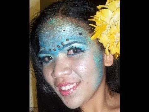 Sirena Encantada Maquillaje de Fantasia - YouTube Sirena Encantada Maquillaje de Fantasia - YouTube