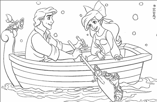 La Sirenita - Dibujos para colorear