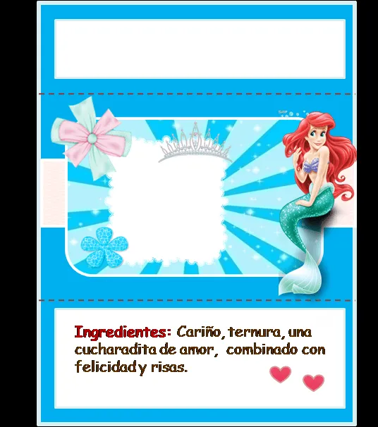 La Sirenita: Etiquetas de Chocolate para Imprimir Gratis. | Ideas ... La Sirenita: Etiquetas de Chocolate para Imprimir Gratis. | Ideas ...