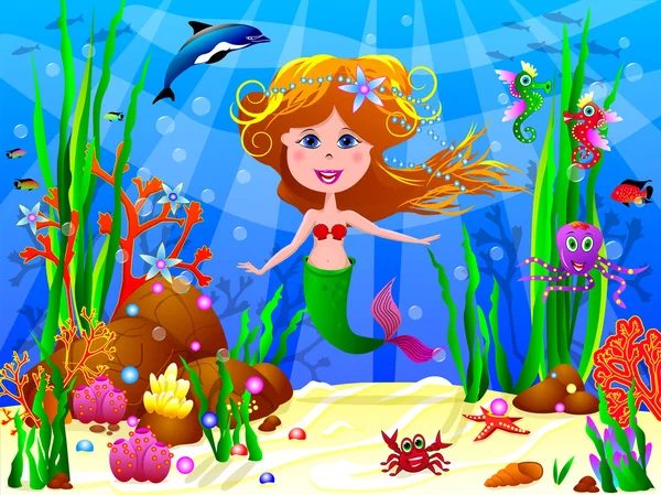 La Sirenita — Vector stock © liole #65584089 La Sirenita — Vector stock © liole #65584089