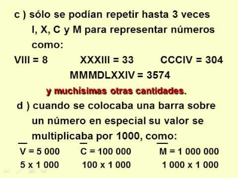 Sistema de numeración romano.wmv - YouTube