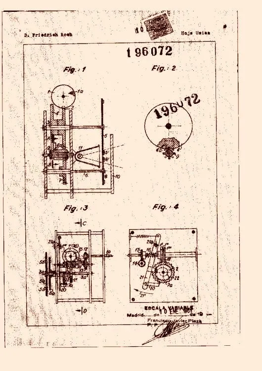 Nuevo sistema de reloj sin manecillas (16 de diciembre de 1952). Nuevo sistema de reloj sin manecillas (16 de diciembre de 1952).
