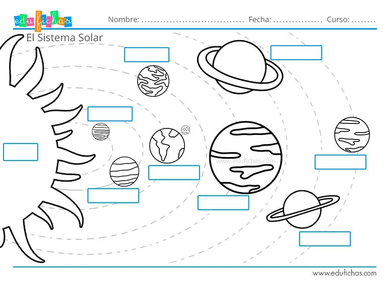 Sistema Solar para Niños. Material GRATIS para Aprender los Planetas.