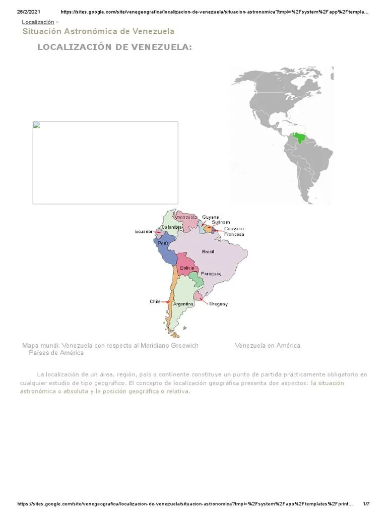 Situación Astronómica de Venezuela | PDF | Zona tropical | Clima