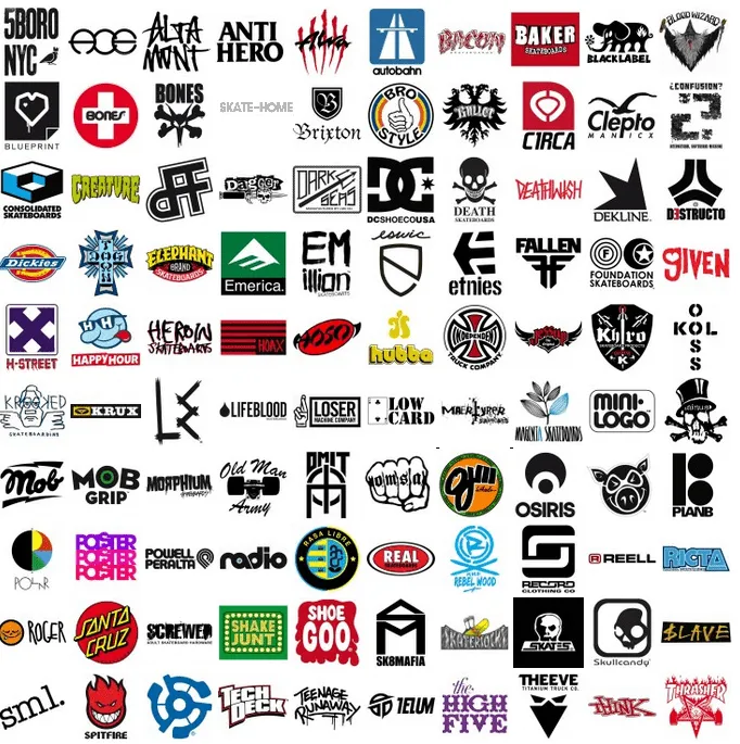 Graffitis de marcas de skate - Imagui