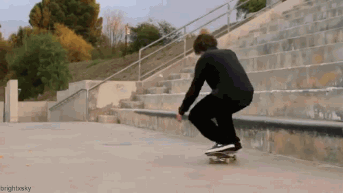 Skateboarding .