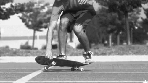 Skateboarding .
