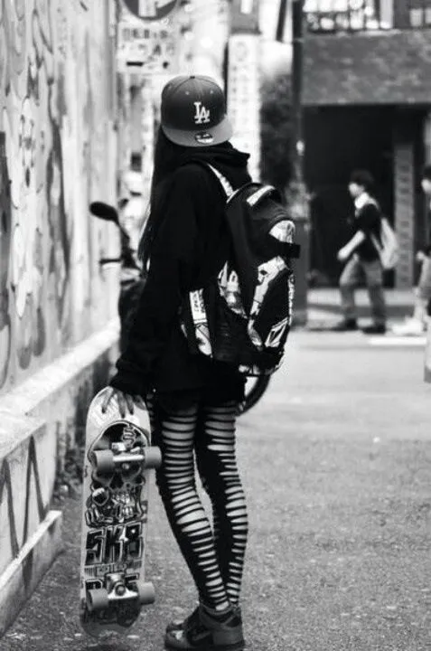 Skater girl fashion style :) | my wanna be | Pinterest