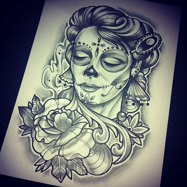 Diseños tattoo catrina - Imagui