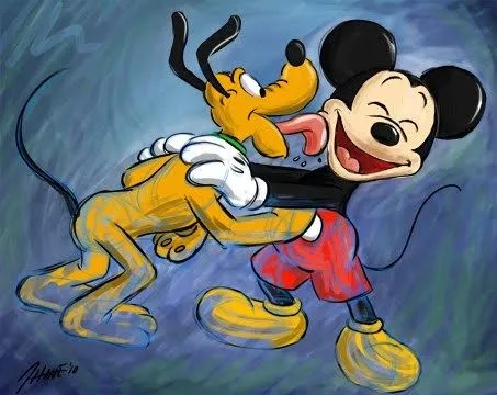 Sketch: Mickey and Pluto |