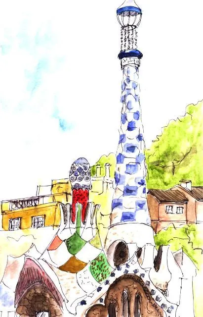 sketch de parques | Las cosas que me hacen feliz sketch de parques | Las cosas que me hacen feliz