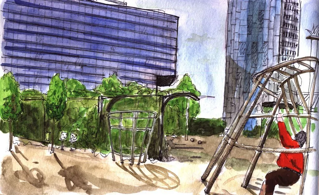 sketch de parques | Las cosas que me hacen feliz sketch de parques | Las cosas que me hacen feliz