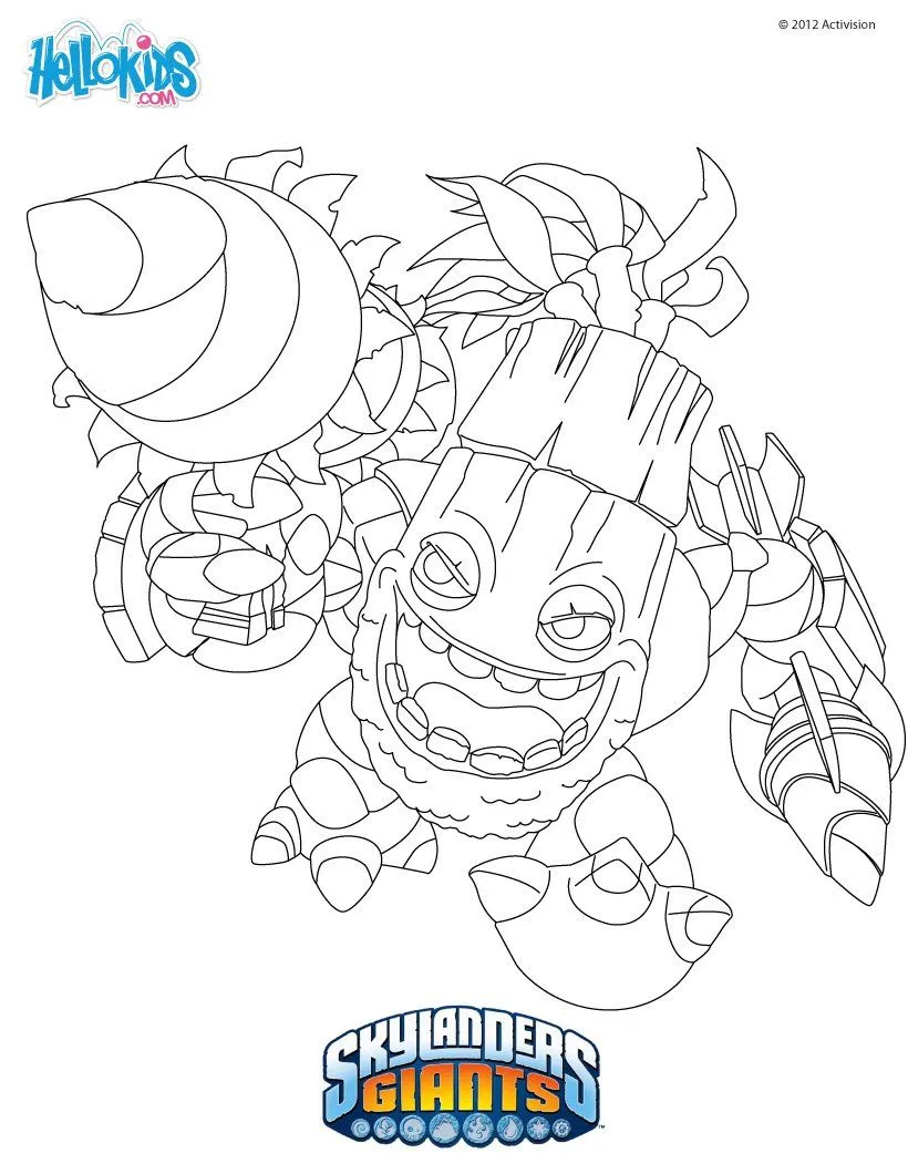 SKYLANDERS GIANTS zum Ausmalen - ZOOK zum Ausmalen SKYLANDERS GIANTS zum Ausmalen - ZOOK zum Ausmalen