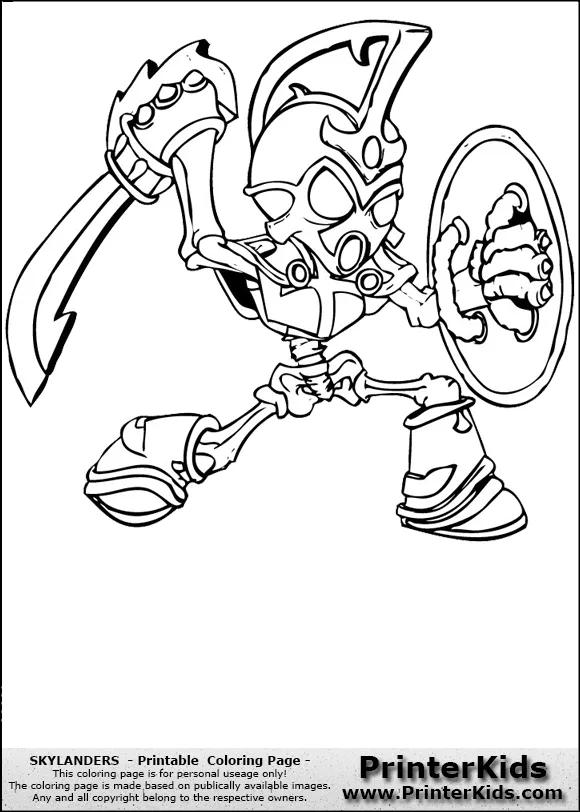 Skylanders - Chop Chop - Coloring Page Preview Skylanders - Chop Chop - Coloring Page Preview