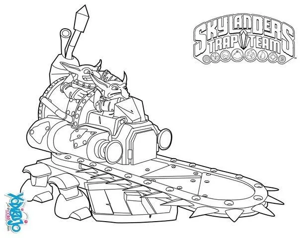 Dibujos de SKYLANDERS TRAP TEAM para colorear, Wallop para imprimir