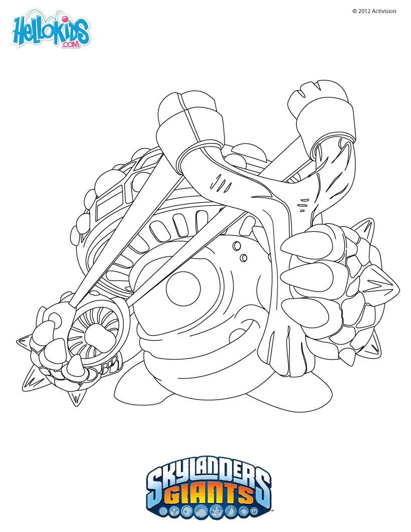 SKYLANDERS GIANTS zum Ausmalen : 17 kostenlose Malbögen für Kinder SKYLANDERS GIANTS zum Ausmalen : 17 kostenlose Malbögen für Kinder