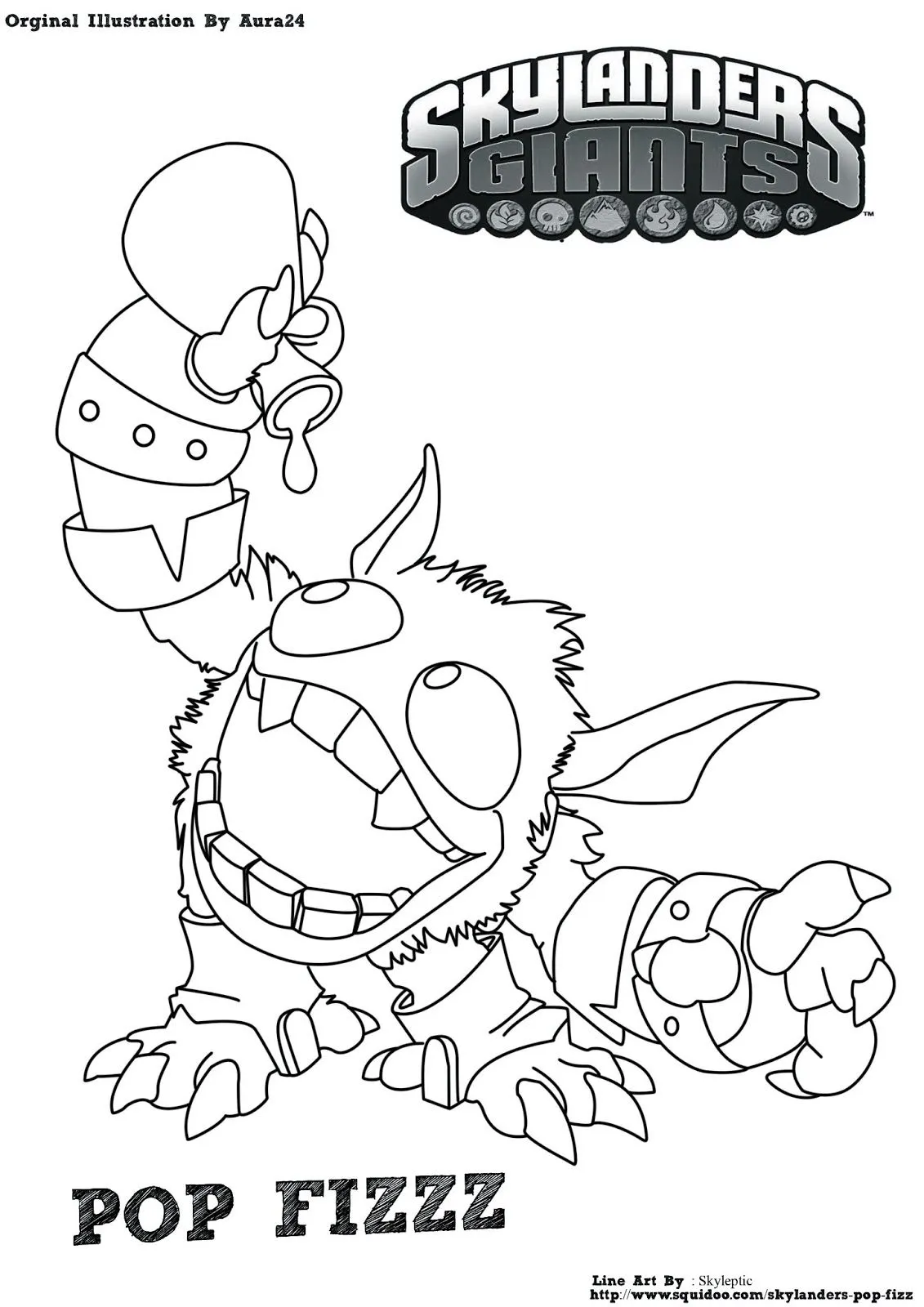 skylandersgianthothead Coloriage