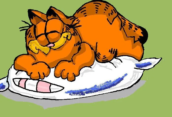 sleepy garfield by superpuppy3 on deviantART