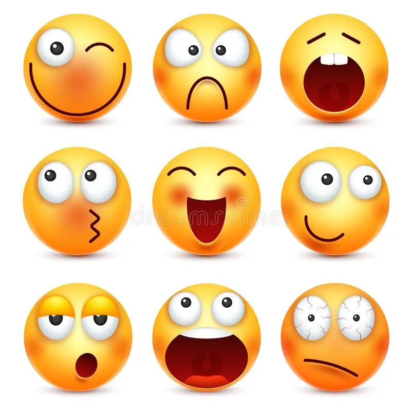 Smiley, sistema del emoticon Cara amarilla con emociones, humor Expresión facial, emoji realista… | Emoticones caritas, Caritas de whatsapp, Imagenes de expresiones Smiley, sistema del emoticon Cara amarilla con emociones, humor Expresión facial, emoji realista… | Emoticones caritas, Caritas de whatsapp, Imagenes de expresiones