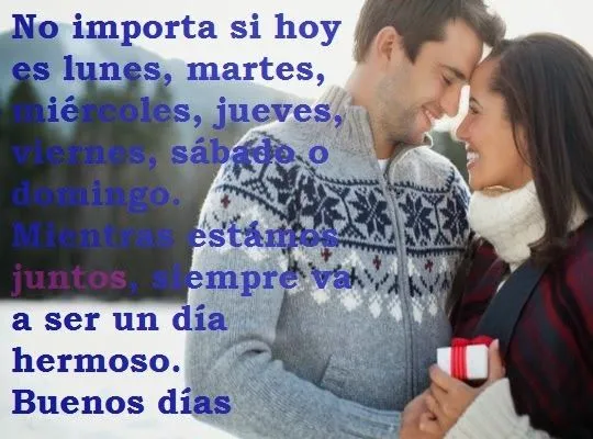 SMS de buenos días para mi novio ~ Mensajes de amor