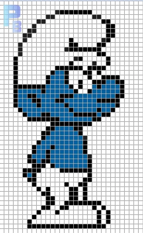 Smurf perler pattern - Patrones Beads / Plantillas para Hama ...