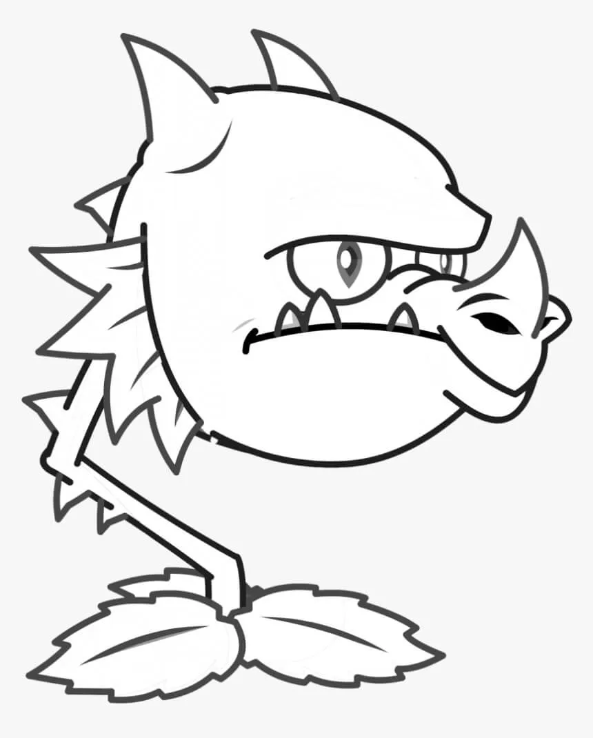 Snapdragon en Plantas vs Zombies para colorear, imprimir e dibujar –  Dibujos-Colorear.Com