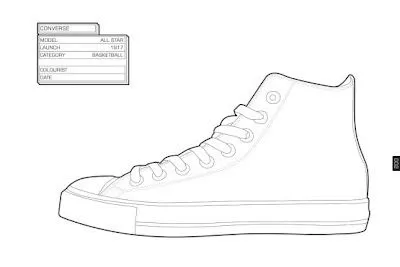 Sneaker colouring book