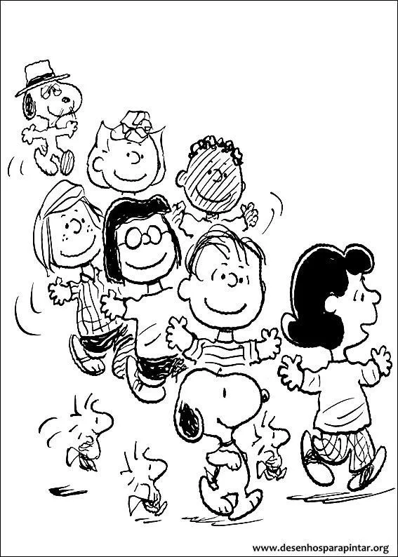 Snoopy, Charlie Brown Desenhos para imprimir pintar e colorir ...