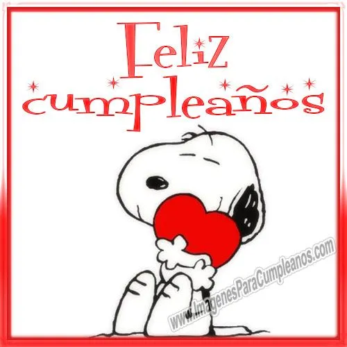 Snoopy Feliz Cumpleaños
