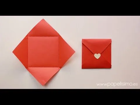 Cómo hacer sobres de papel originales - YouTube Cómo hacer sobres de papel originales - YouTube