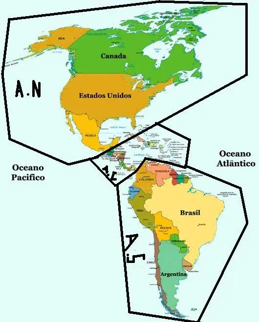 SOCIALES: AMÉRICA DIVISIÓN GEOGRÁFICA Y CULTURAL