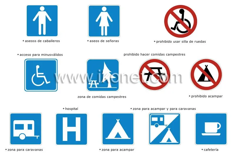 sociedad > ciudad > símbolos de uso común imagen - Diccionario Visual