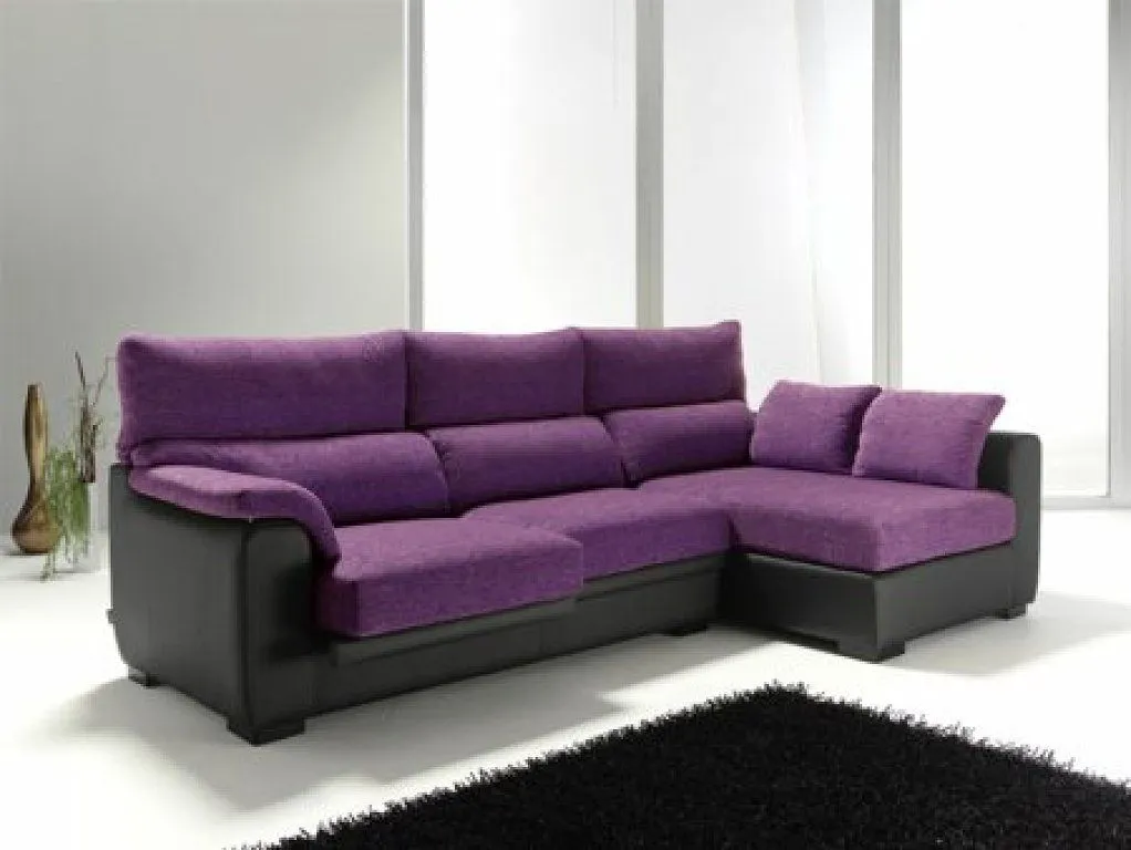 sofa morado y negro (2) | Decorar tu casa es facilisimo. sofa morado y negro (2) | Decorar tu casa es facilisimo.