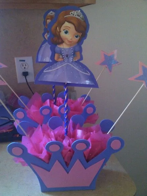 sofia de first centro de mesa | Princess sofia party | Pinterest ... sofia de first centro de mesa | Princess sofia party | Pinterest ...