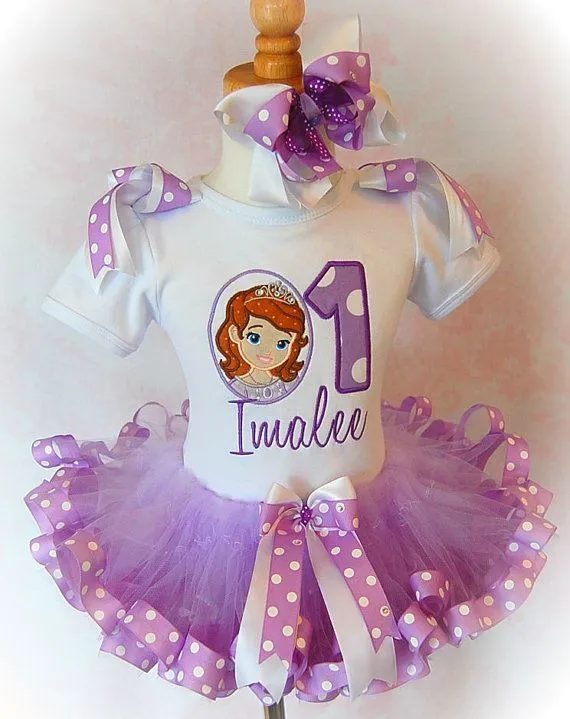 Sofia the First Tutu Set Ribbon Trim Birthday by lilabbehandmade ... Sofia the First Tutu Set Ribbon Trim Birthday by lilabbehandmade ...